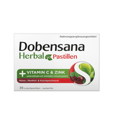 Dobensana Herbal Minze-, Menthol- und Kirschgeschmack 36 Stück